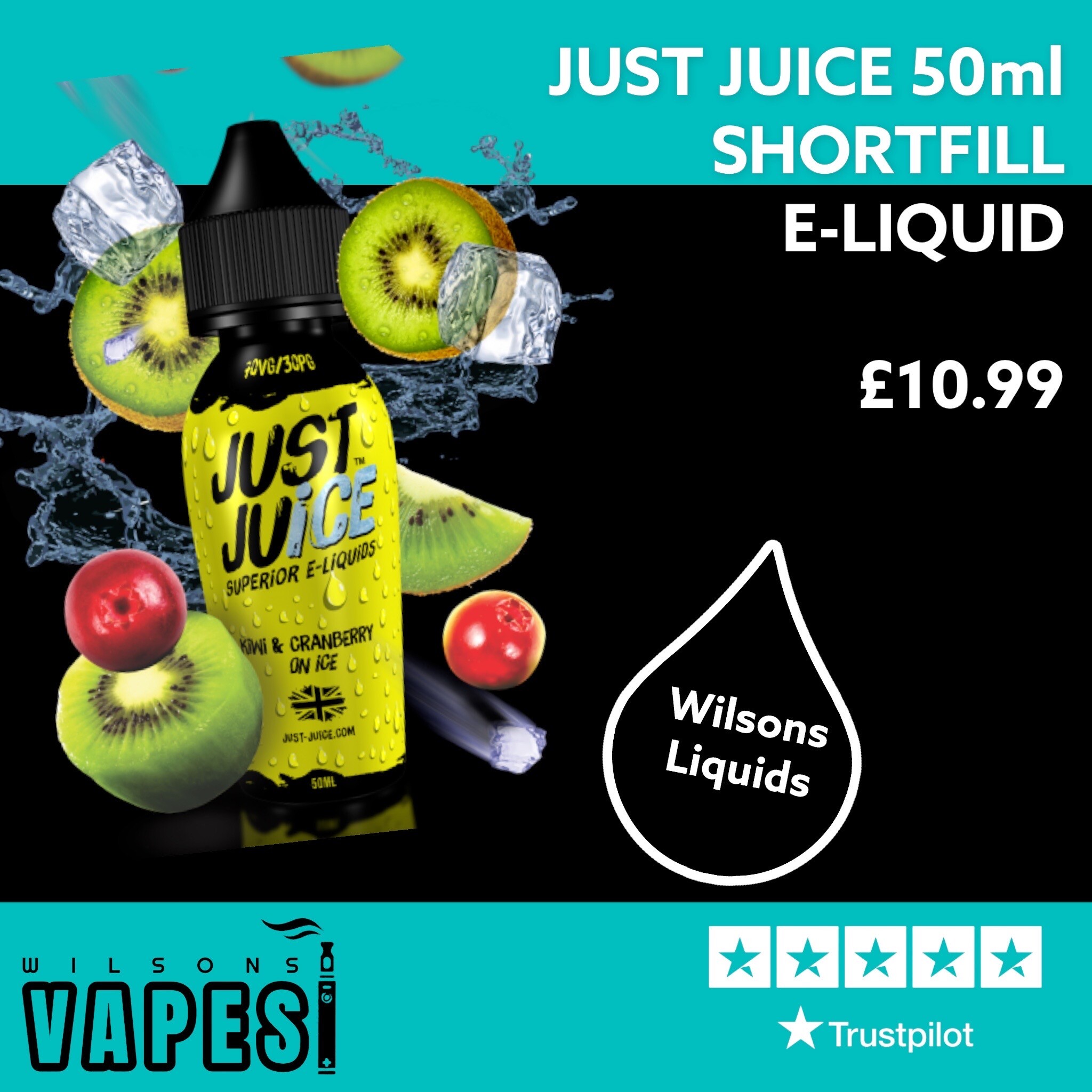 JUST JUICE 50ml SHORT FILL ELIQUID Buy Ecig Liquid Online
