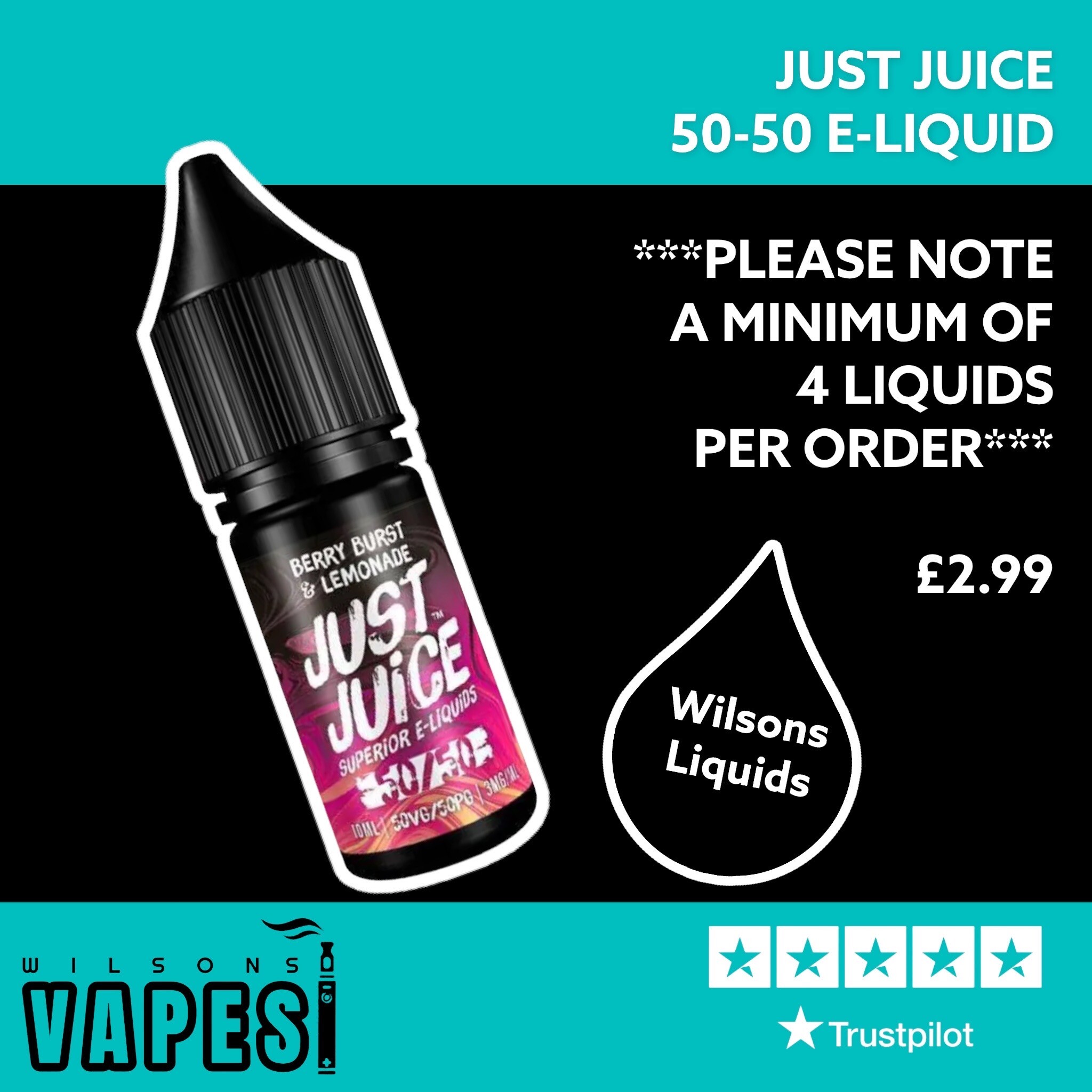 JUST JUICE 5050 ELIQUID Buy Ecig Liquid Online
