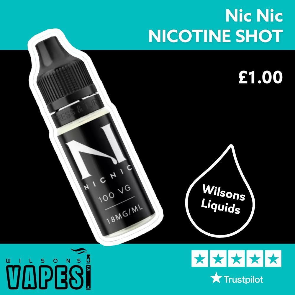 NIC NIC NICOTINE SHOT 100vg Buy Ecig Liquid Online